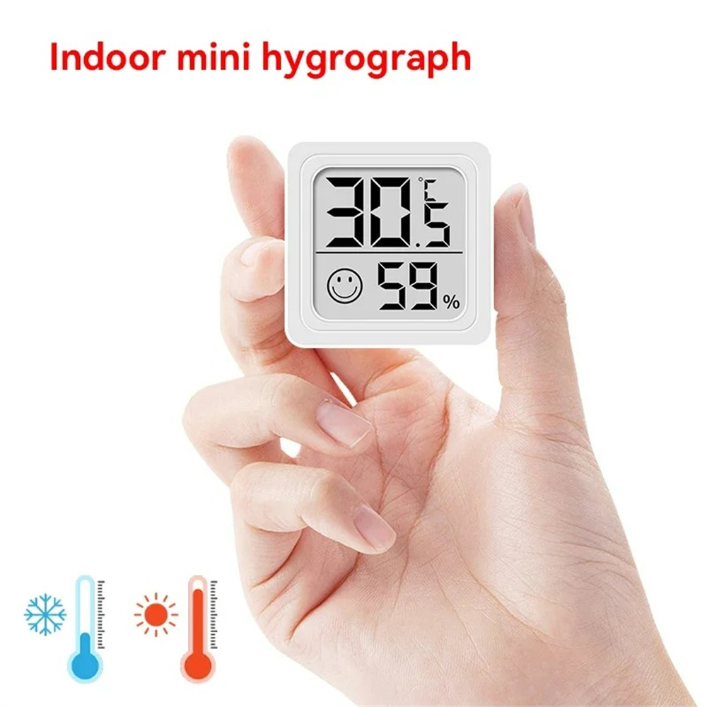 Digital Hygrometer Probe - Thermomètre numérique LCD Portable, hygromètre, horloge