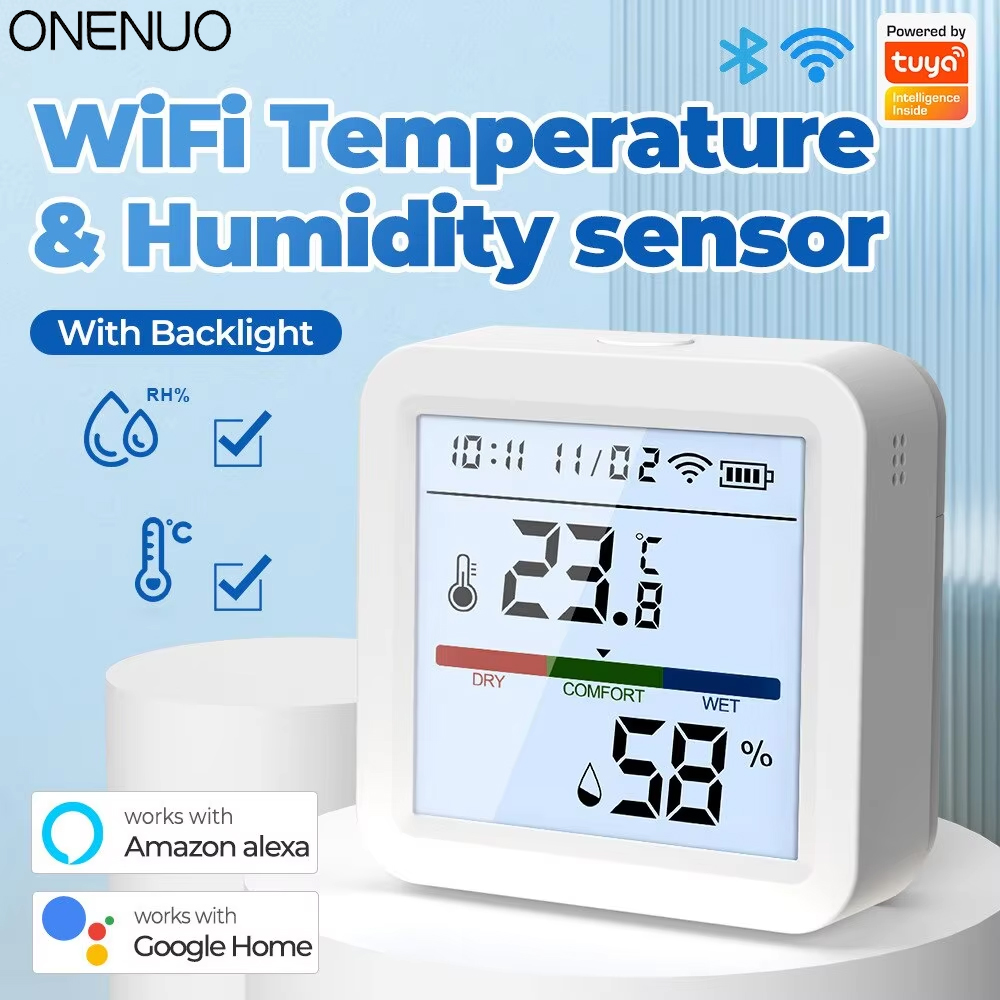 Digital Hygrometer Probe - Tuya-Capteur de température et d'humidité WiFi,