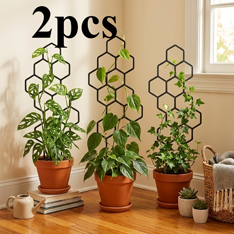 Vine Climbing Plastic - 2 pièces Treillis alvéolé pour plantes