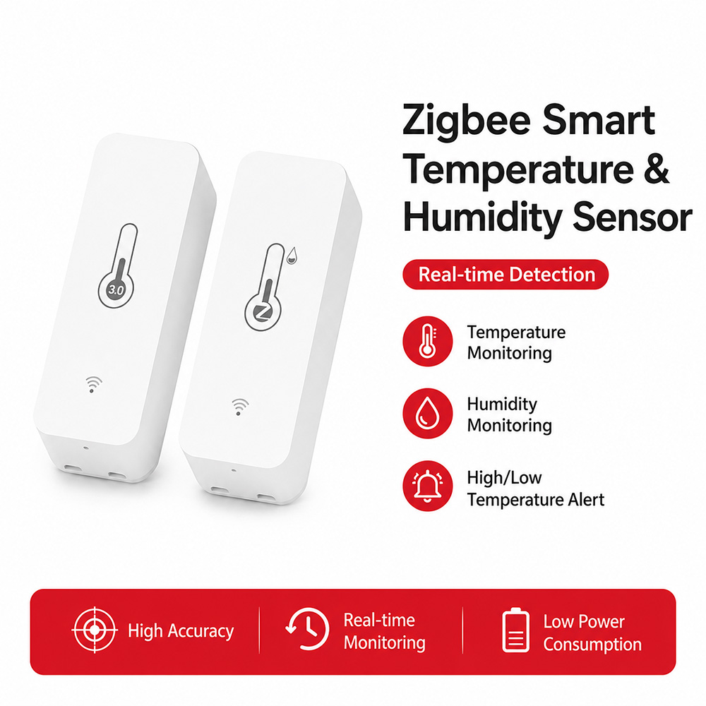 Digital Hygrometer Probe - Capteur de température et d'humidité Zigbee,