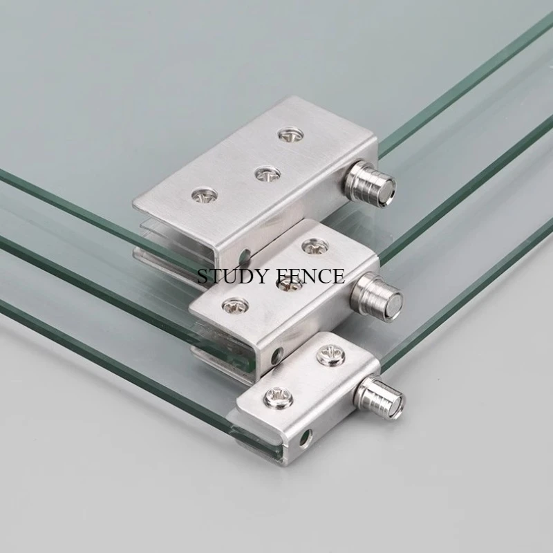 Glass Door Hinge - 2 ensembles de charnières en acier