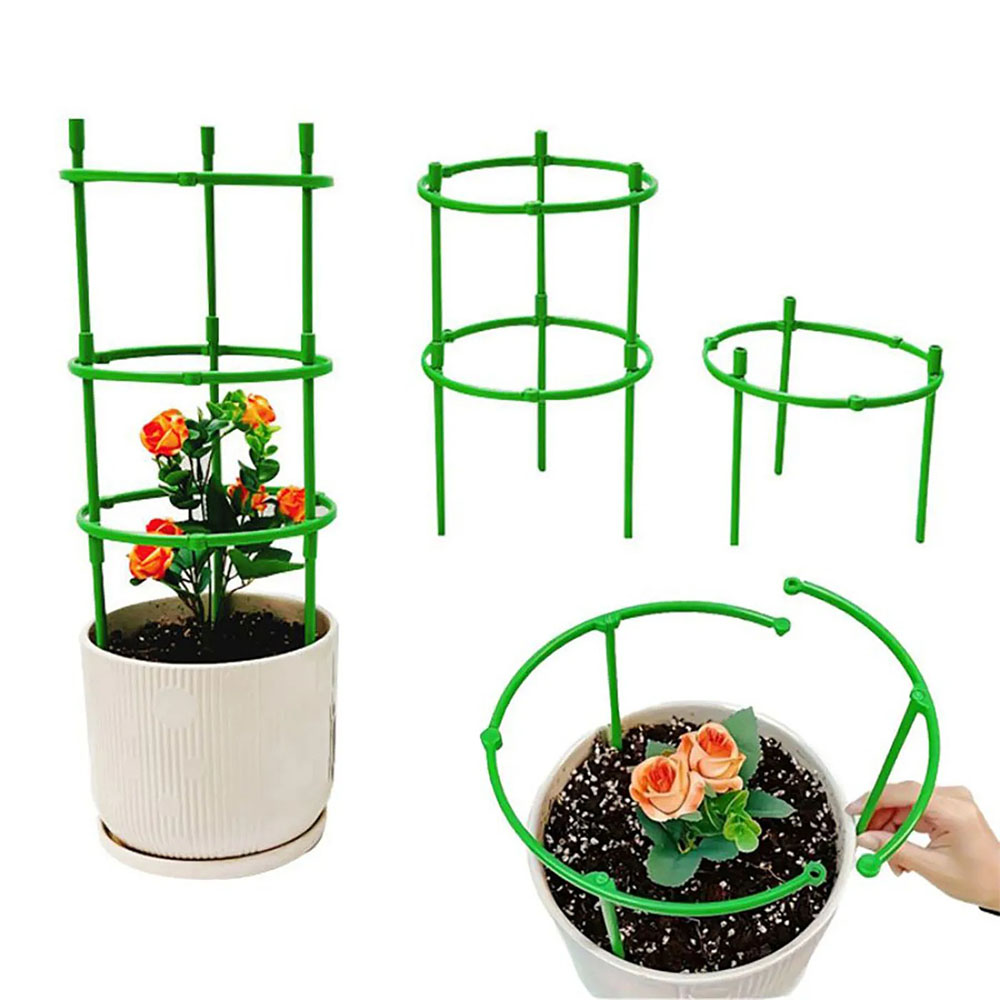 Vine Climbing Plastic - Support de Plantes Demi-Rond en Plastique,