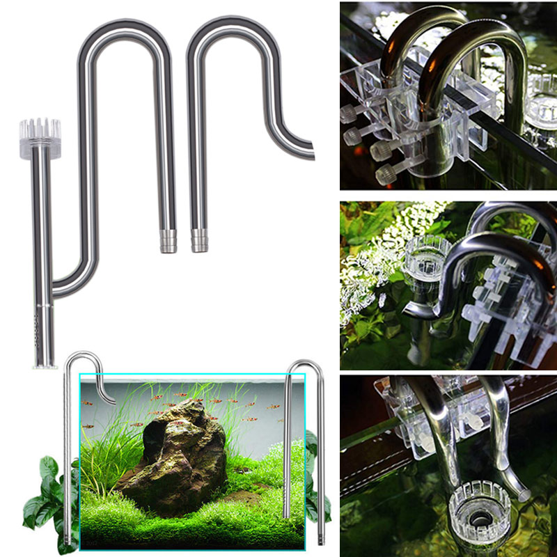 Aquael Filter Fzn - Tuyau de lys en acier inoxydable