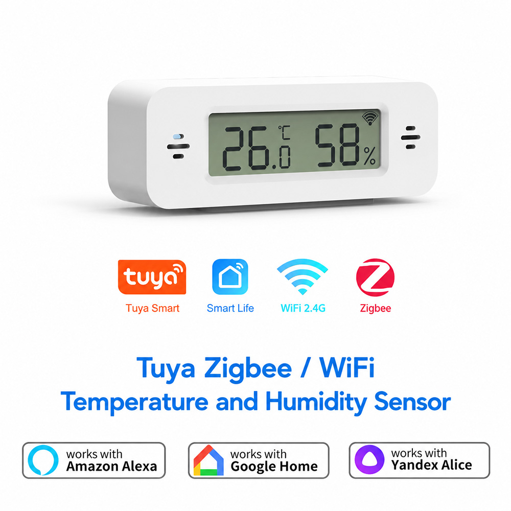 Digital Hygrometer Probe - Tuya Zigbee WiFi Mini capteur de