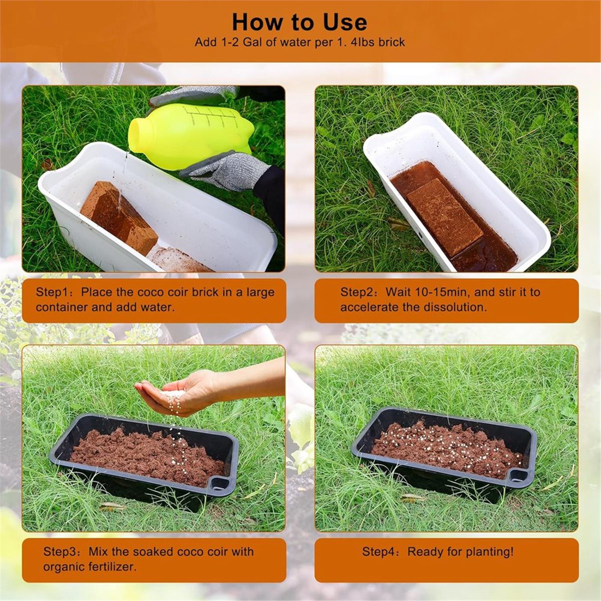 HITL Lot de 3 briques pour pla - Substrate Coconut Fiber avis et prix
